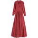 Ladies and gentlemen temperament floral dress women's dress 2023 spring and summer new waist long skirt