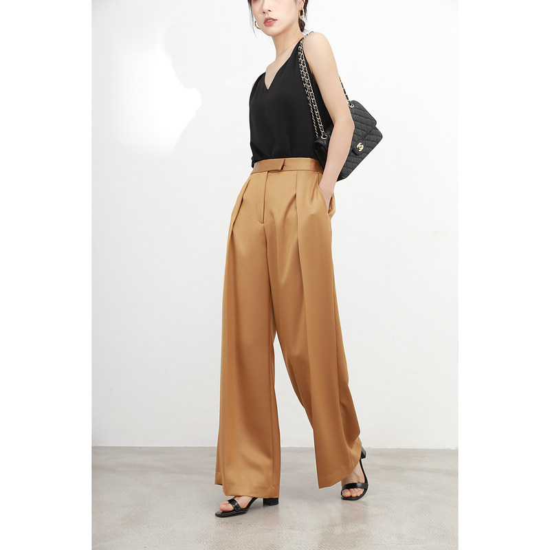 Mars Kamin 2020 new products Japan import high satin - noodle triacetic acid straight pants pants pants