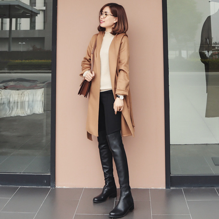 MASJM玛氏服饰 客供棉质罗马针织布打底裤 靴裤 小脚裤