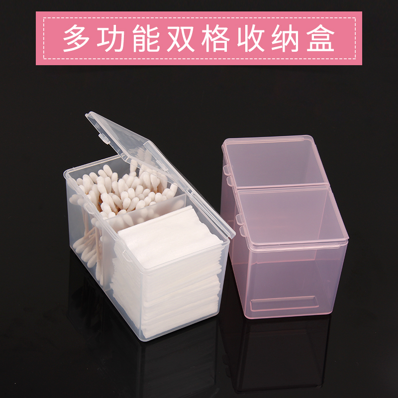Tattooed cotton sheet box containing box transparent acrylic transparent containing box makeup cotton boxed embroidered goods tool