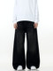 Verborgen American Retro Whiskered Black Jeans, Simple and Versatile, Loose Straight-Leg Wide-Leg Cleanfit