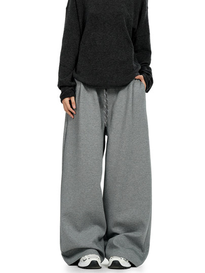 Verborgen American-Style Drawstring Sweatpants for Men 2025 New Loose Versatile Slimming Wide-Leg Casual Pants