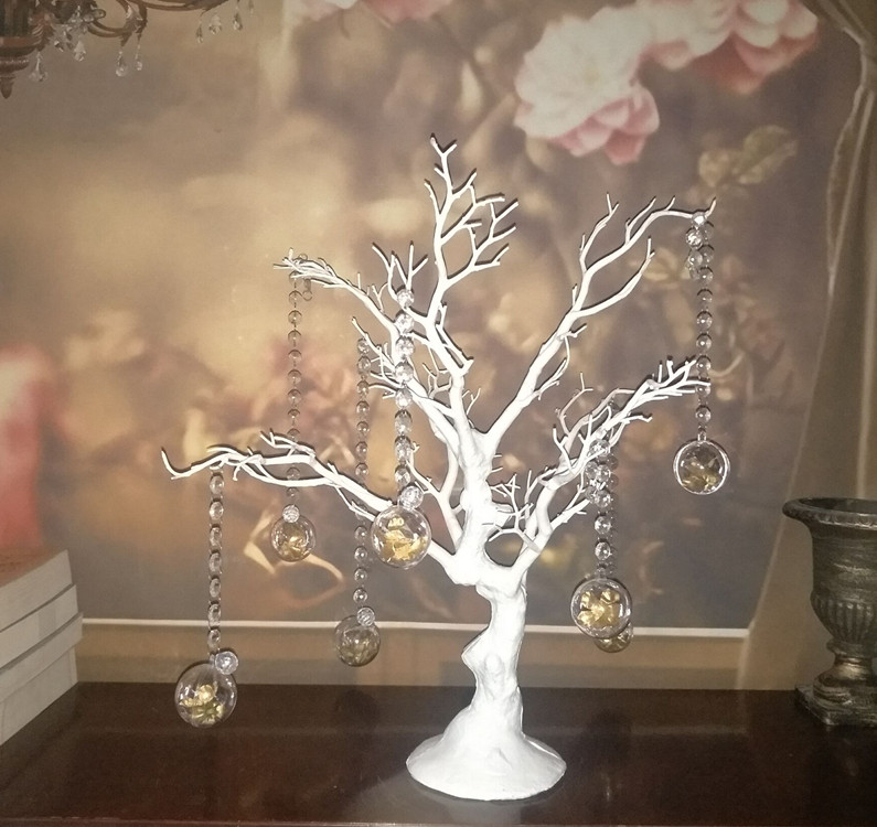 White branches, white trunks, silver trunks, wishing trees, window decoration trees, wedding stage props trees