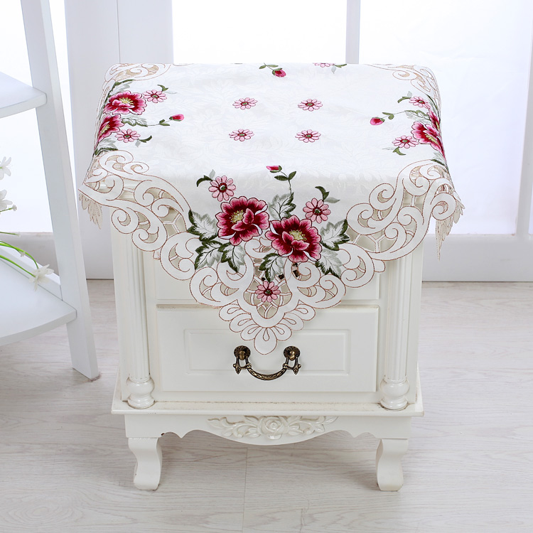 Eurostyle Lace Fields Garden Universal scarves bed head cabinet Gecloth double door Refrigerator dust cover Washing machine Bug art Heating cover