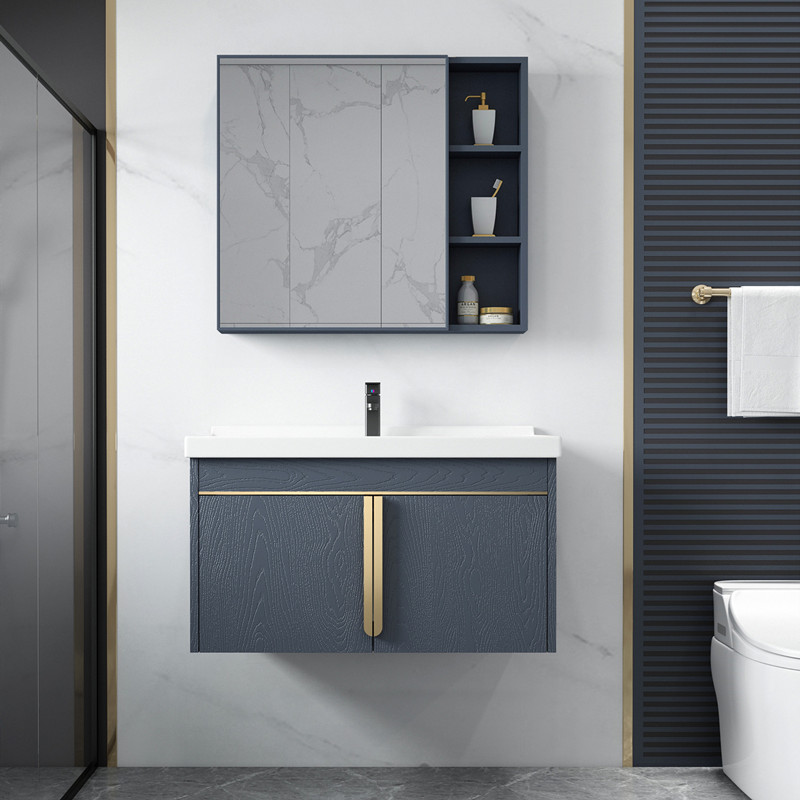 A simple 304 stainless steel bathroom cabinet hanging wall wash bathroom bathroom wash wall wash table wall hanging wash basin