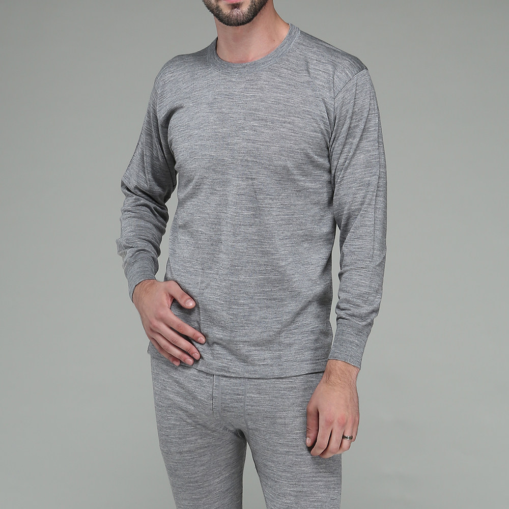 Pure wool autumn and winter new products Yubo men's and women's merino wool brushed heating pants ordinary version thickened version