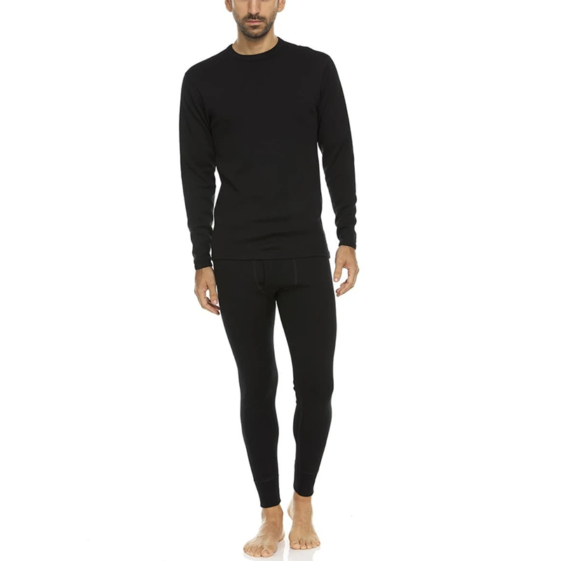 Big ranch men merino wool thermal underwear set tops long pants autumn and winter close-fitting quick-dry pure hair