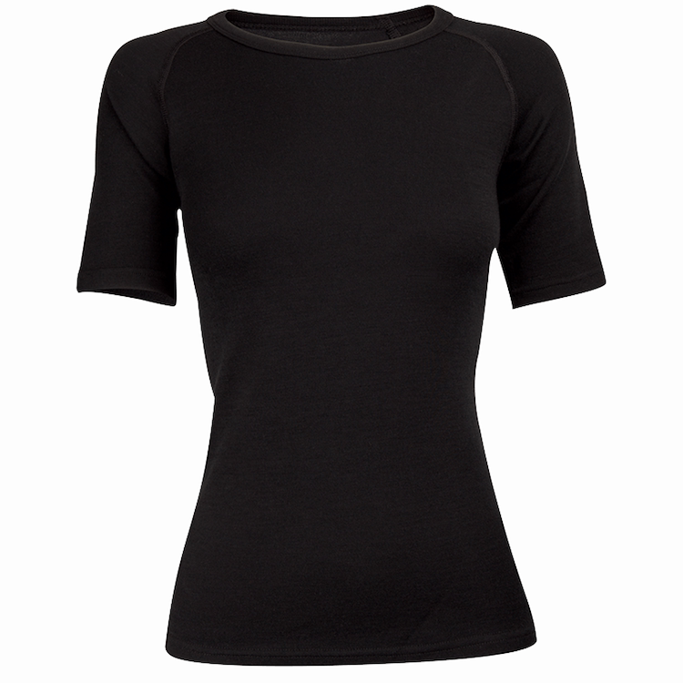 Australian female Merino wool short-sleeved T-shirt sports yoga riding slim body version with body-bottom sweat and warm