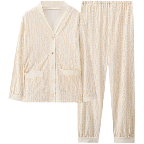 Демисезонная хлопковая послеродовая летняя тонкая пижама для кормящих грудью для беременных, 7 мес.