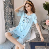 Летняя хлопковая тонкая пижама для кормящих грудью для молодой матери для беременных, короткий рукав