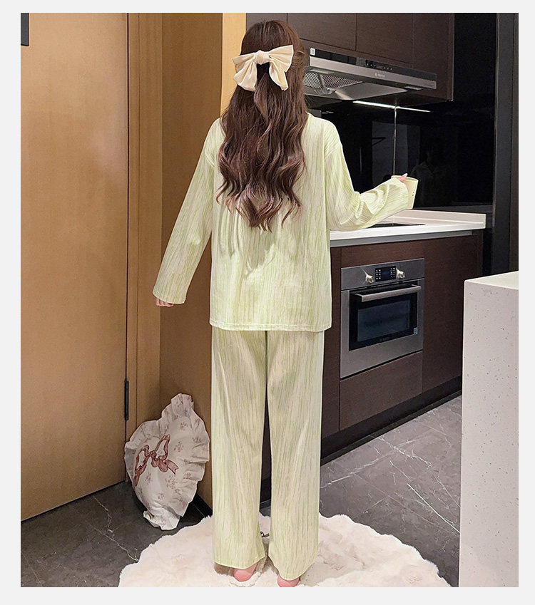 纯棉月子服秋冬产后哺乳睡衣女孕妇喂奶专用春秋产妇家居服可外穿 — 33