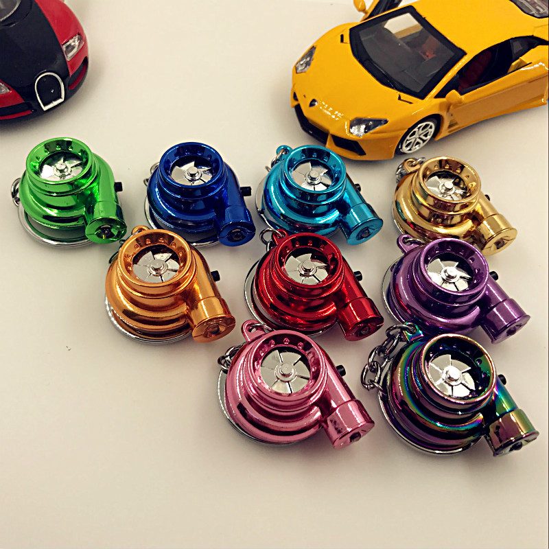 Turbo key with lamp TURBO key ring hub shock absorber exhaust pipe TURBO key