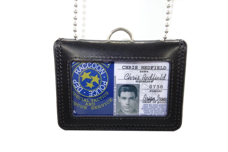 Hong Kong work cutting card with hanging rope Bull Leather Credential Clip Aviation Airport Tour Guide Documents Double Sided Access Control Sleeve