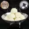 Stainless steel net red retractable fruit plate small basket basin folding steamer plate Creative multi-functional living room coffee table household