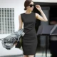 Phụ nữ mùa hè mới của phụ nữ CV nổi tiếng tính khí tự trồng trọt váy voan không tay một bước chuyên nghiệp váy hông gói một bước - váy đầm