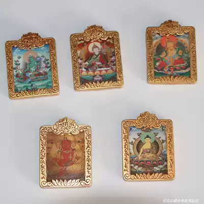 Nepal's Bento Tang Kagwu box pendant scripture Buddha card portable pendant gift hanging rope large discount