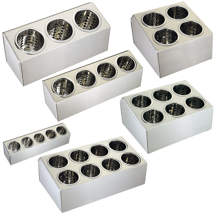Stainless steel knife and fork box 4 grid knife and fork box straw box storage box drain basket knife and fork chopsticks box knife and fork box chopsticks tube