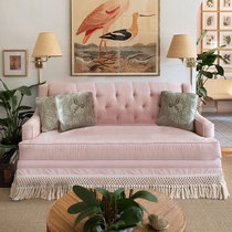 Minimalist modern sofa Living room Small family type fabric sofa 2021 solid wood double small red book Monroe Stream Sofa