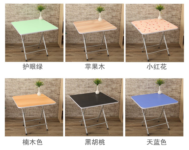 Bàn gấp nhỏ kích thước nhà gấp bàn đơn giản ngoài trời quầy hàng có thể gập lại bàn vuông bàn ăn tối di động - Bàn mẫu bàn học đẹp nhất