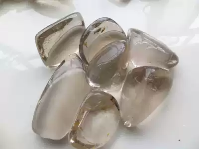 Natural tea Crystal gravel Raw stone Large particle degaussing stone Fish tank landscaping flower pot paving Feng Shui decoration for Buddha