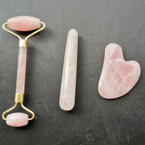 Natural powder Crystal scraper plate facial beauty scraper facial plucer female detoxification whole body Meridian roller Universal