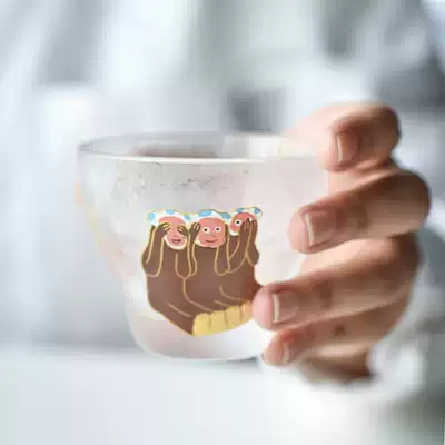 Japan imported aderia Ishizuka whistle Ishizuka glass zodiac handmade glass Shochu sake cup