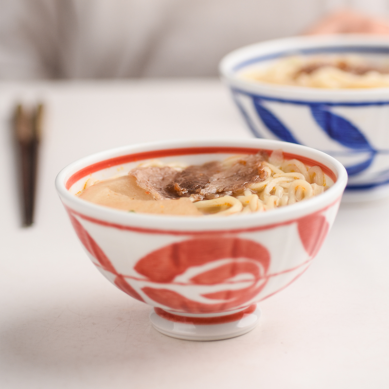 Very home tableware one-person food set Japanese imported small bowl round parent-child rice bowl easy to clean microwave applicable