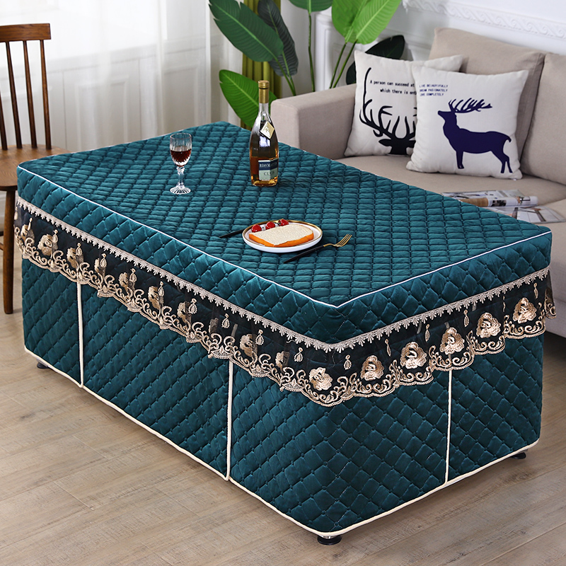 Fire cover rectangular 6 pieces double-sided velvet thickened velvet electric furnace cover new mahjong machine cover fire quilt cover