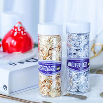 Cake decoration Gold foil cooking Mousse Baking West point Sushi Ice cream Dessert decoration Silver foil paper shredded 2g