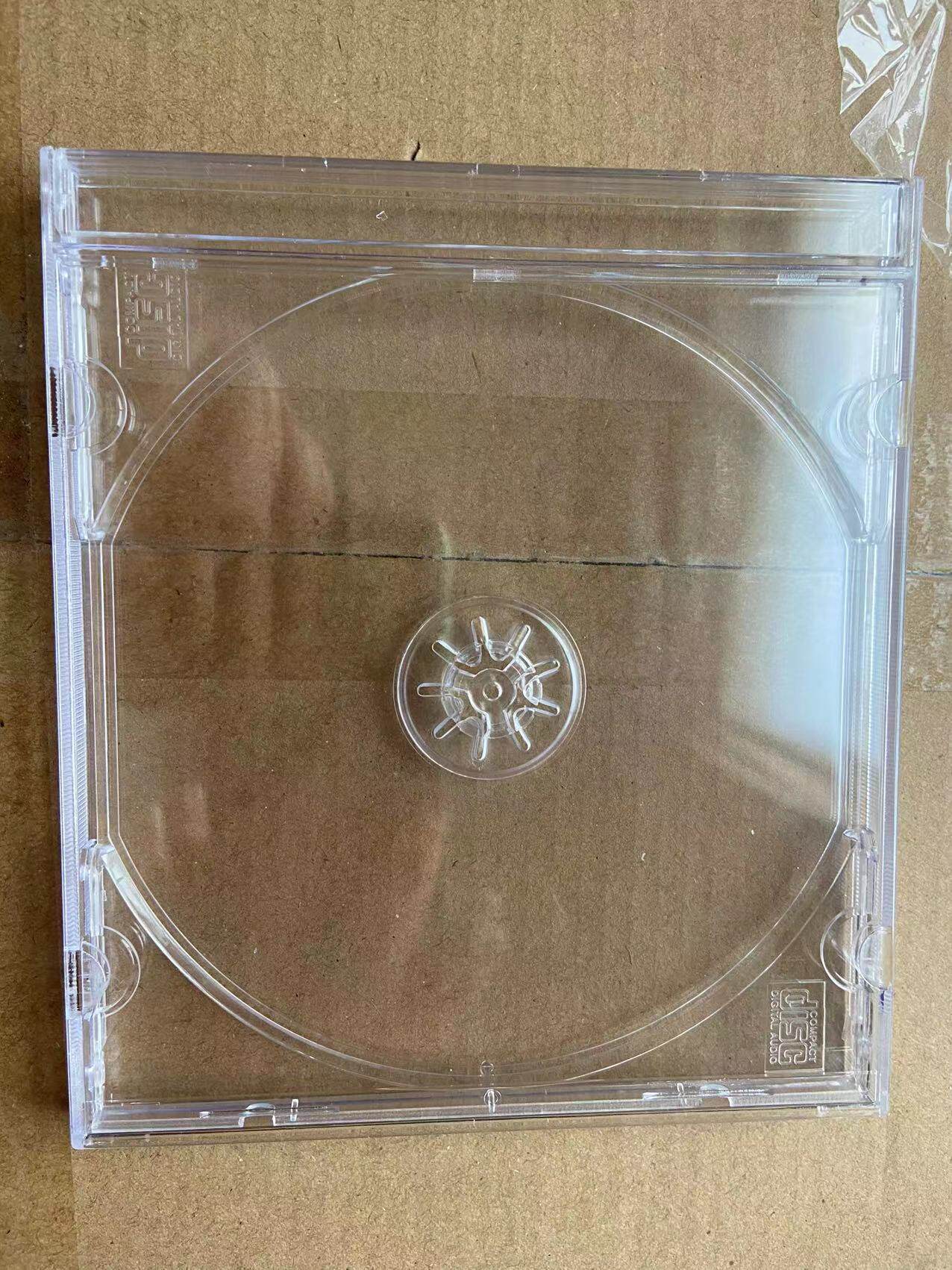 80 gr CD square box CD empty box CD box transparent CD box 08 Ming single-sided transparent CD box