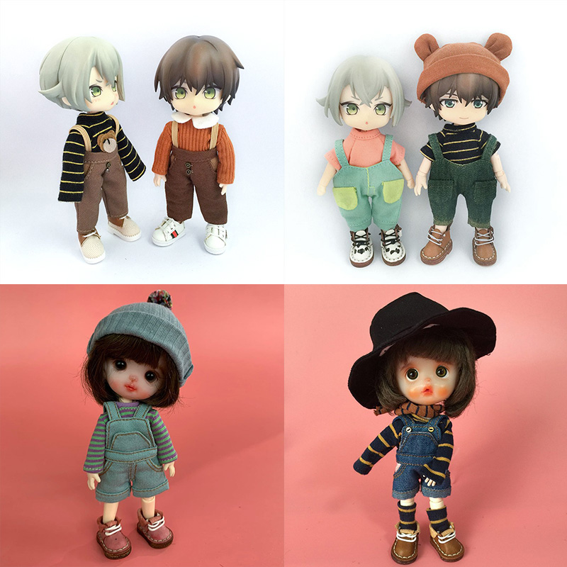 ob11 CLOTHES CASUAL Baby Bag Pants Bjd Soft Taueva Jeans GSC Clay Man Sashimi Pants Fit