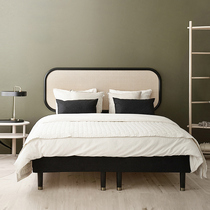 Sometimes a little cool ins Japanese-style rattan bed modern minimalist bedroom 1 8-meter double bed Nordic B&B rattan bed