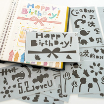 diy handmade photo album accessories material tool painting template lace ruler Hollow drawing artifact Template