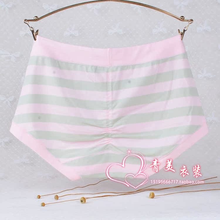 Mới 4 chính hãng 黛 lụa cô gái mod giữa eo sọc hông hông quần lót nữ quần lót nữ gợi cảm