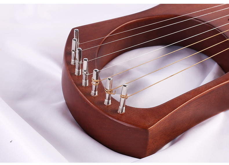 Laiyaqin lyre 7 dây đàn piano nhỏ đàn hạc Lerqin Liqin đầy đủ đơn đào lõi cụ cầm tay - Nhạc cụ phương Tây trống jazz