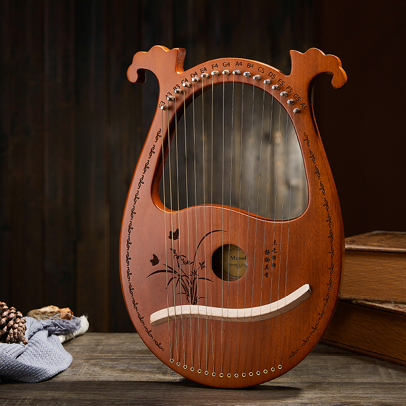 Laiyagin small harp 24-string lyre Ren beginner lyre16 sound portable niche instrument is simple and easy to learn