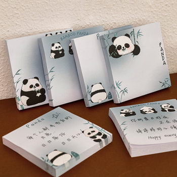 Cartoon panda post-it notes for students to stick to for good looks