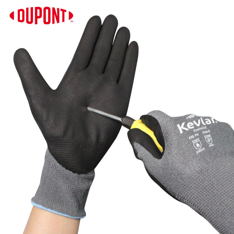 DuPont 430FN anti-cut 13G nitrile coating grade 4 production, processing and handling construction and shipbuilding labor protection gloves