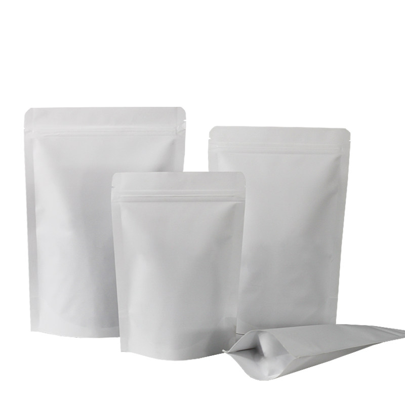 White Kraft Paper Bag Unwindowed Aluminum Foil Bag Nut Bag Tea Bag Red Sugar Bag Self-proclaimed Bag Print Wholesale-Taobao