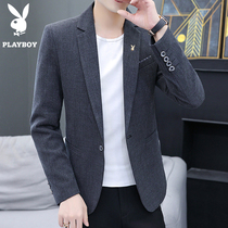 Playboy autumn new casual small suit mens slim Korean version of the British top handsome suit jacket tide