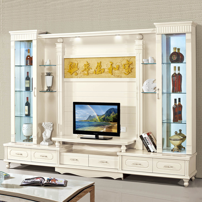 Korean TV Cabinet Living Room Paint TV Cabinet TV Cabinet Combination TV Wall Cabinet Living Room Wine Cabinet Video Cabinet