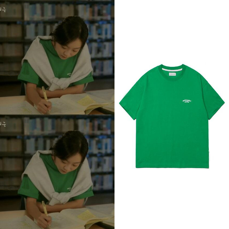 That Year, Our Country's Popular White T-Shirt, Loose and Versatile, Simple Style for Men and Women, Couple's Green 2022 Summer T-Shirt, Jin Duomei