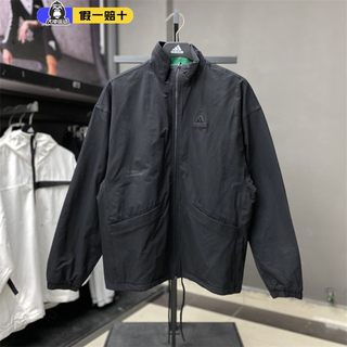 正品Adidas阿迪达斯双面穿外套男士秋冬新款加绒训练休闲运动夹克
