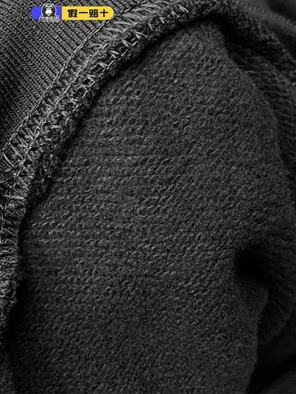 adidas阿迪达斯三叶草正品2025春季新款男子针织连帽黑色运动卫衣