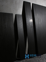 8 space all-body black wood grain tiles Living room Clothing Restaurant Bed and breakfast chain all-ceramic black wood floor tiles