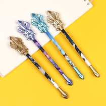 Pen students use creative personality animation cartoon weapon shape gel pen black 0 5mm for children and primary school students