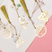 Bookmark Classical Chinese style creative metal hollow tassel pendant bookmark students with ancient gifts