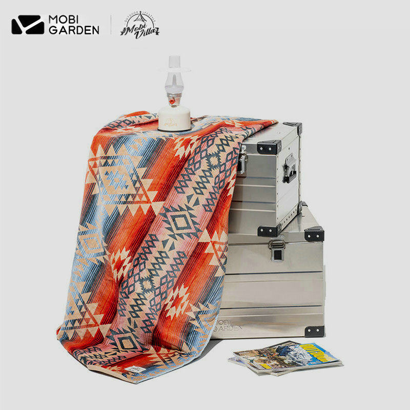 Mu Gaodi camping jacquard blanket Indian geometric warm blanket outdoor camping carpet jacquard shawl Jinxia