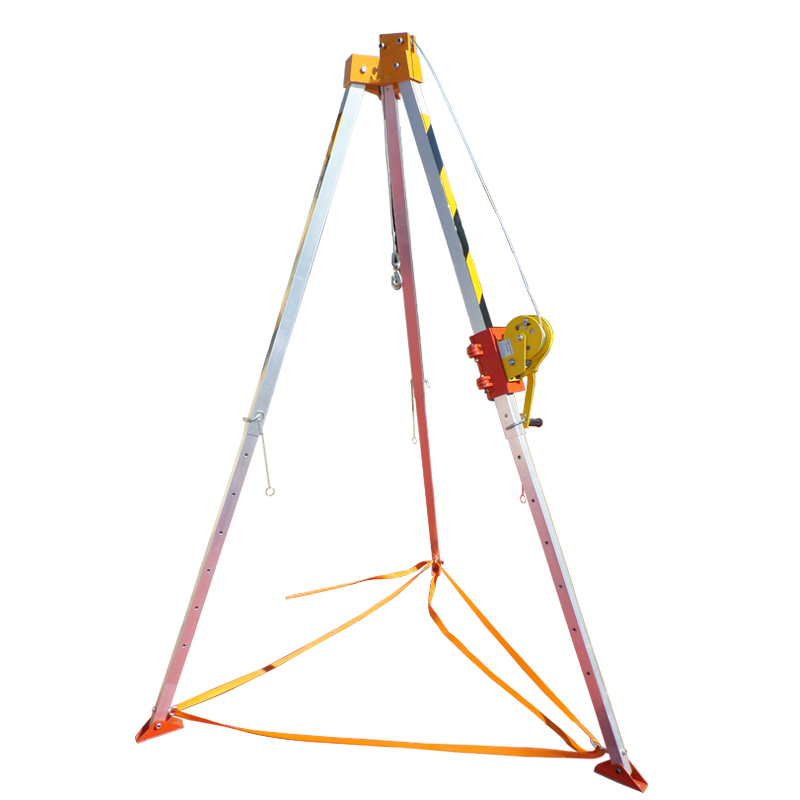 Rescue tripod Portable fire tripod Aluminum tripod Limited space operation wellhead hole exploration bracket