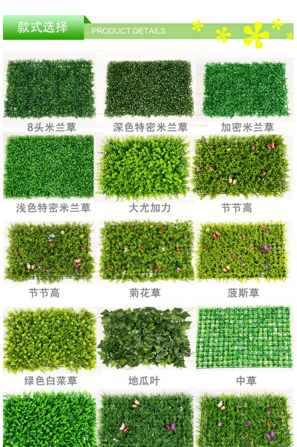 Cây xanh tường mô phỏng cây cỏ trang trí tường trong nhà nền hoa tường màu xanh lá cây treo tường nhựa giả cửa - Hoa nhân tạo / Cây / Trái cây lan giả hạc